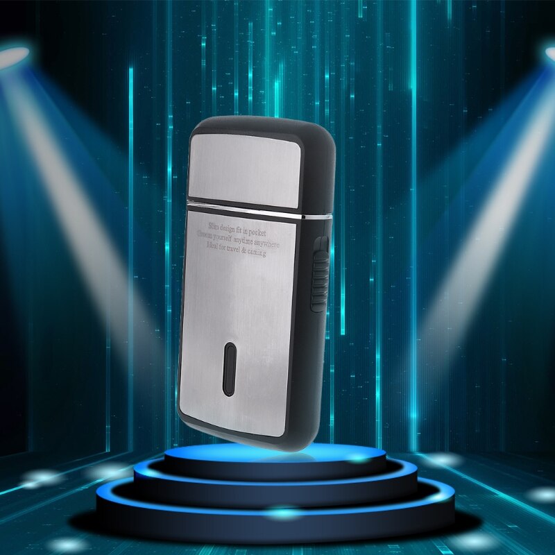 Bärbar mäns elektrisk rakhyvelfolie smal rakapparat usb uppladdningsbart resehus