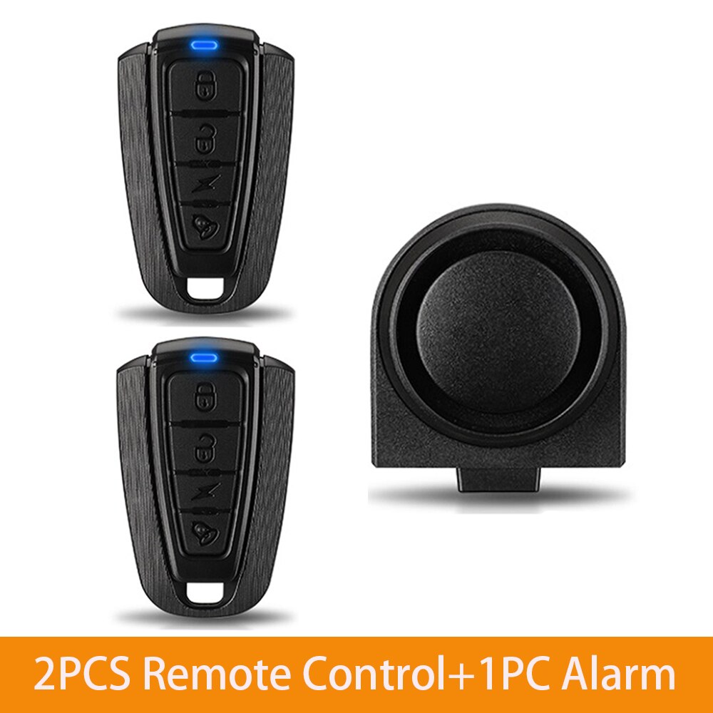 Awapow Wireless Bicycle Vibration Alarm USB Charging Motorcycle Bike Alarm Remote Control Anti-theft Bike Detector Alarm System: C