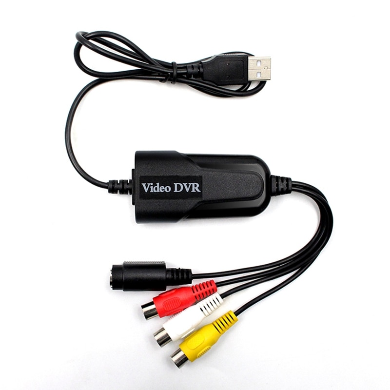 Easycap-Adaptador de tarjeta DVR USB 2,0 para Windows 10/8/7/XP, captura de vídeo, convertidor de VHS a DVD: Default Title