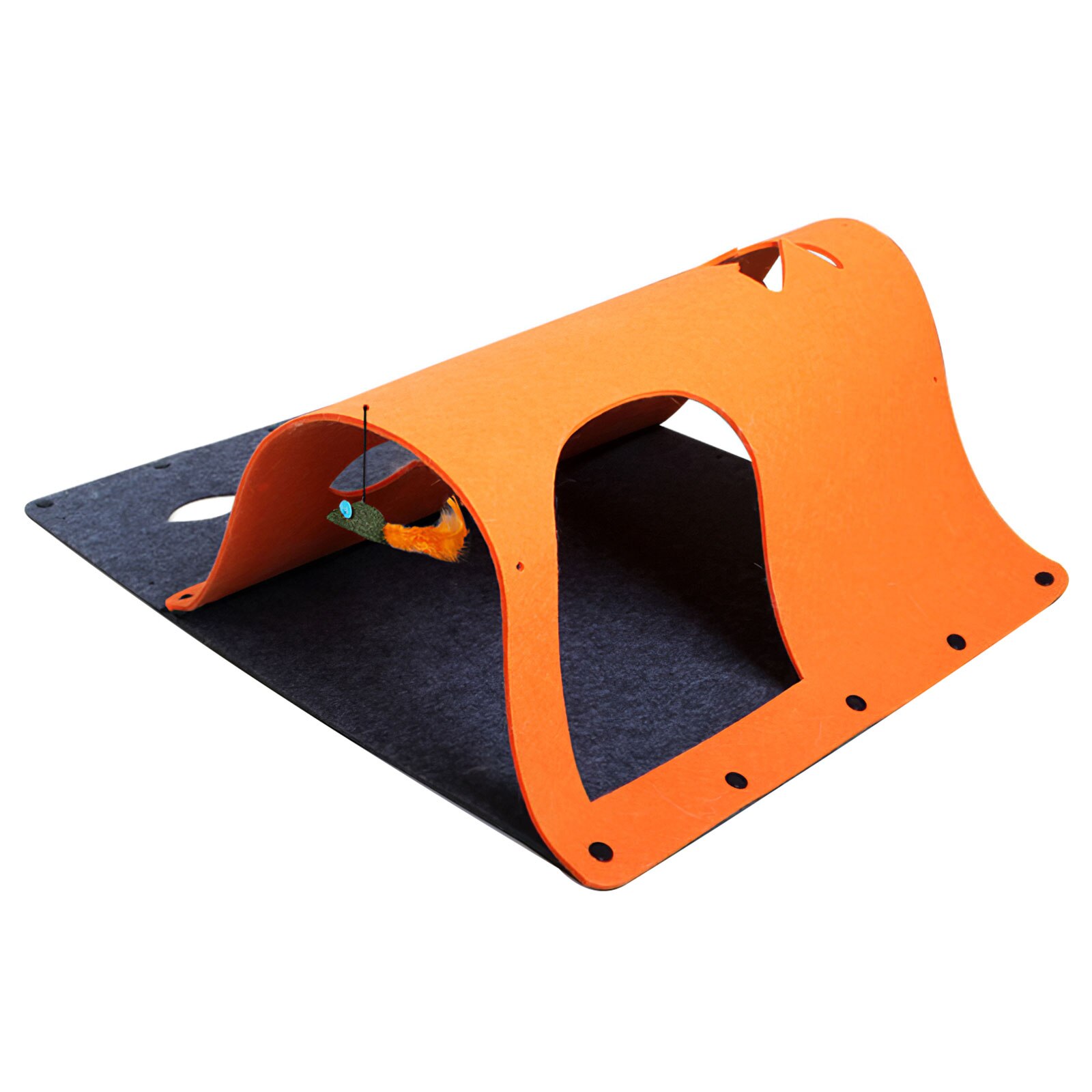 Pet Cat Mice Game Intelligence Toy Tunnel Bell Tent Cats Playing Tunnel Foldable Mouse Hunt Toys Keeps Kitten Active Pets