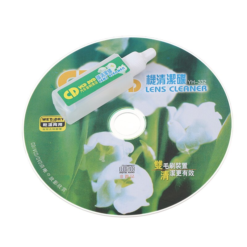1 pc cd vcd dvd-soittimen linssinpuhdistin pölynpoisto lianpoisto puhdistusaineet levyn korjaussarja