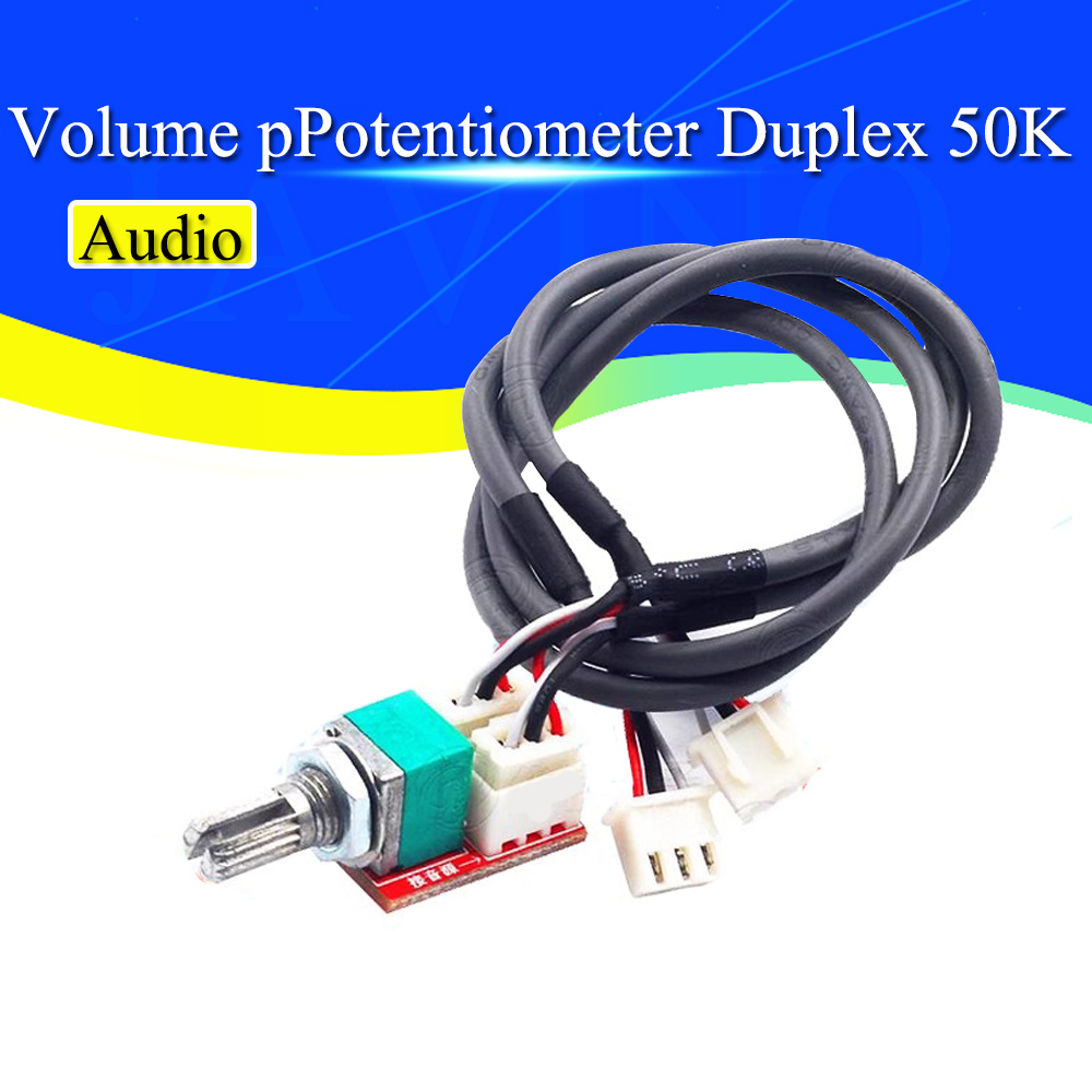 Volumen potentiometer Duplex 50k Adapter platine mit 300mm abgeschirmtem Draht DIY Audio Leistungs verstärker platine Modul Zubehör