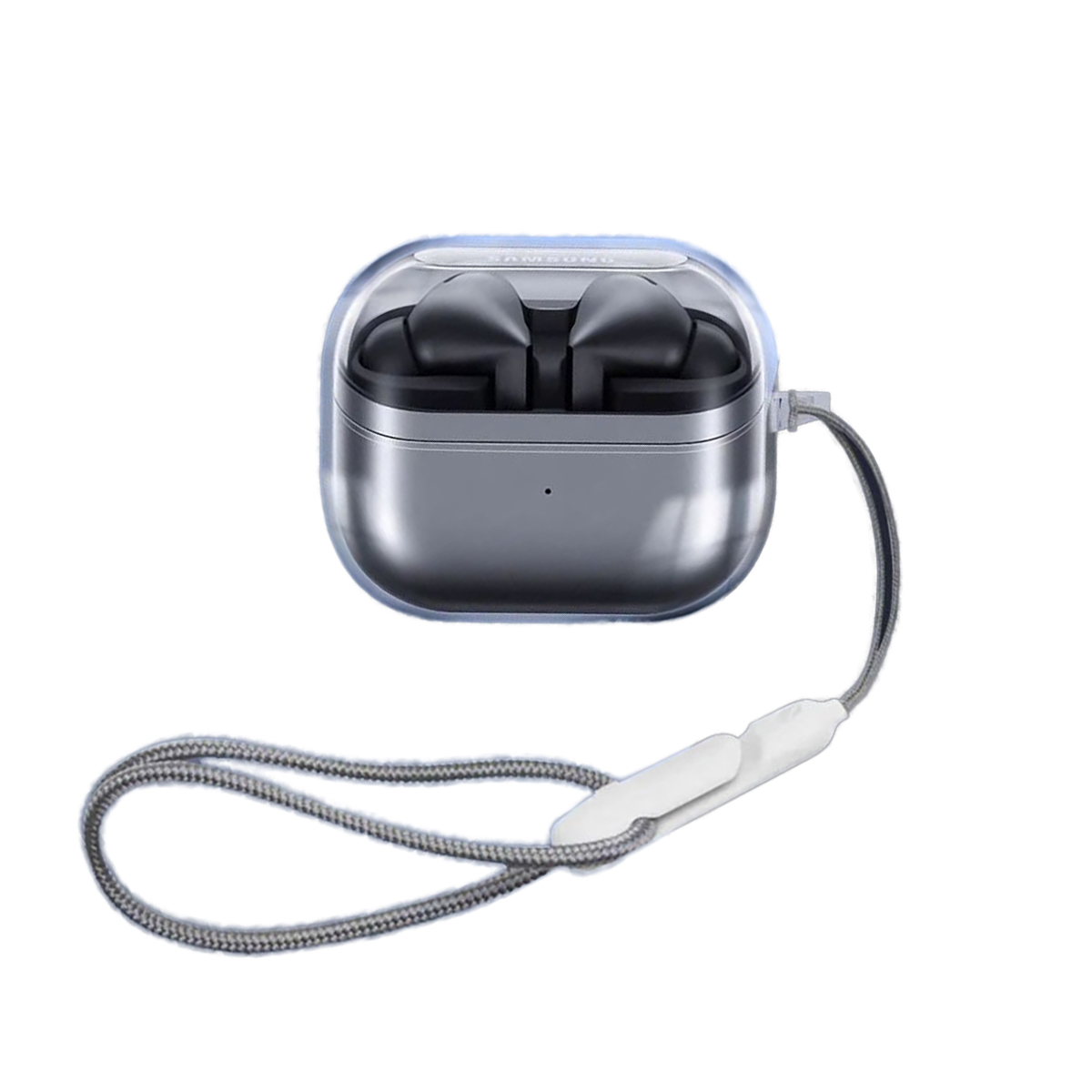 Funda transparente para auriculares Samsung Galaxy Buds 3 Pro, fundas de silicona suave, carcasa transparente para auriculares, funda protectora para Buds3: 2XS / Marrón