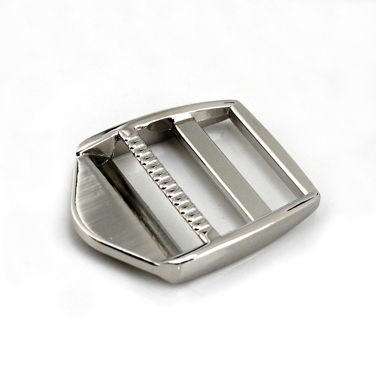 1Pcs Metalen 2 Bar Gesp Voor Singels Rugzak Tas Strape Riem Stof Lederen Craft Purse Huisdier Kraag Sluiting: Silver