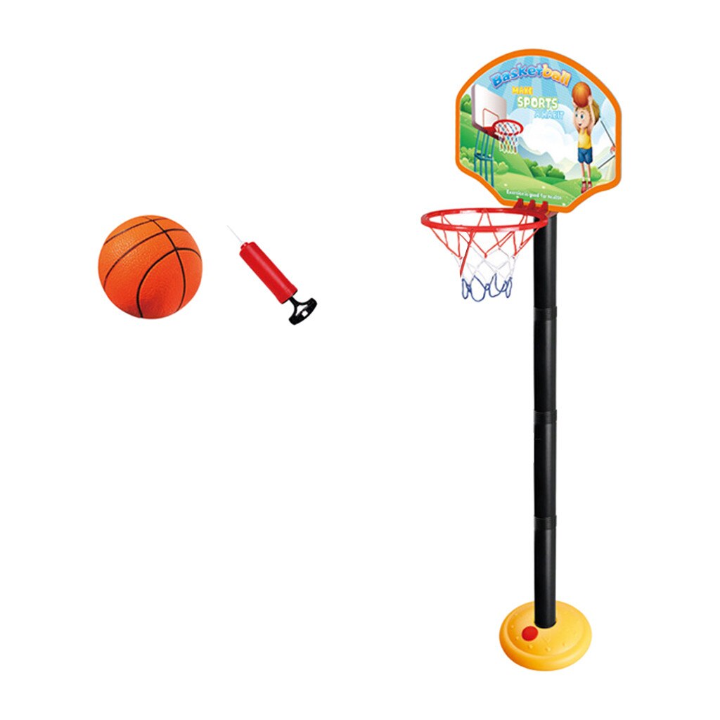Liftable Indoor Cardboard Shooting Toys Children's basketballs hoop Adjustable Portable Outdoor Baby Kids Play Sets: C