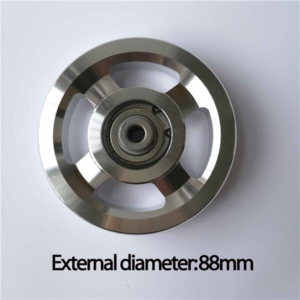 Universal diameter 13-114mm aluminiumlegering remskive hjul løbebånd og fitnessudstyr tilbehør kabel gym del