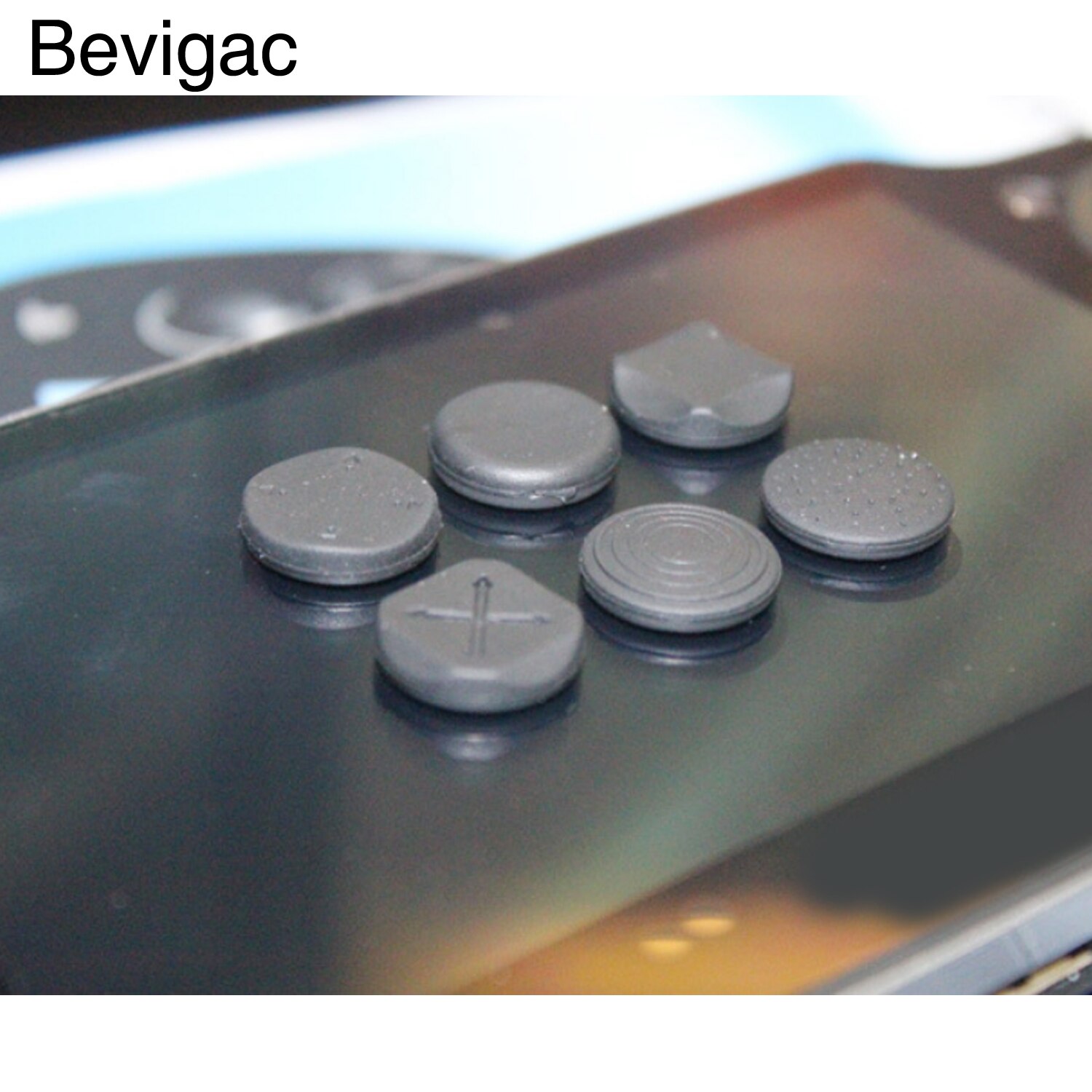 Bevigac 6 stks Silicone Thumbstick Grip Cap Joystick Analoge Beschermende Cover Case Voor Sony PlayStation Psvita PS Vita 1000 2000