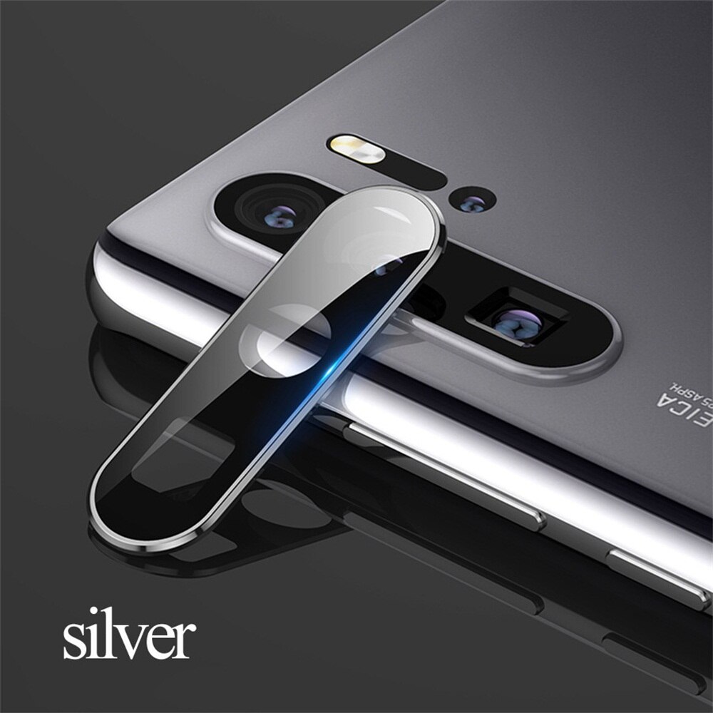 Luxury Camera Lens Protector 9H Tempered Glass Film Metal Protective Ring Cover HD Screen Guard Case for Huawei P30 pro Lite: Huawei P30 pro S