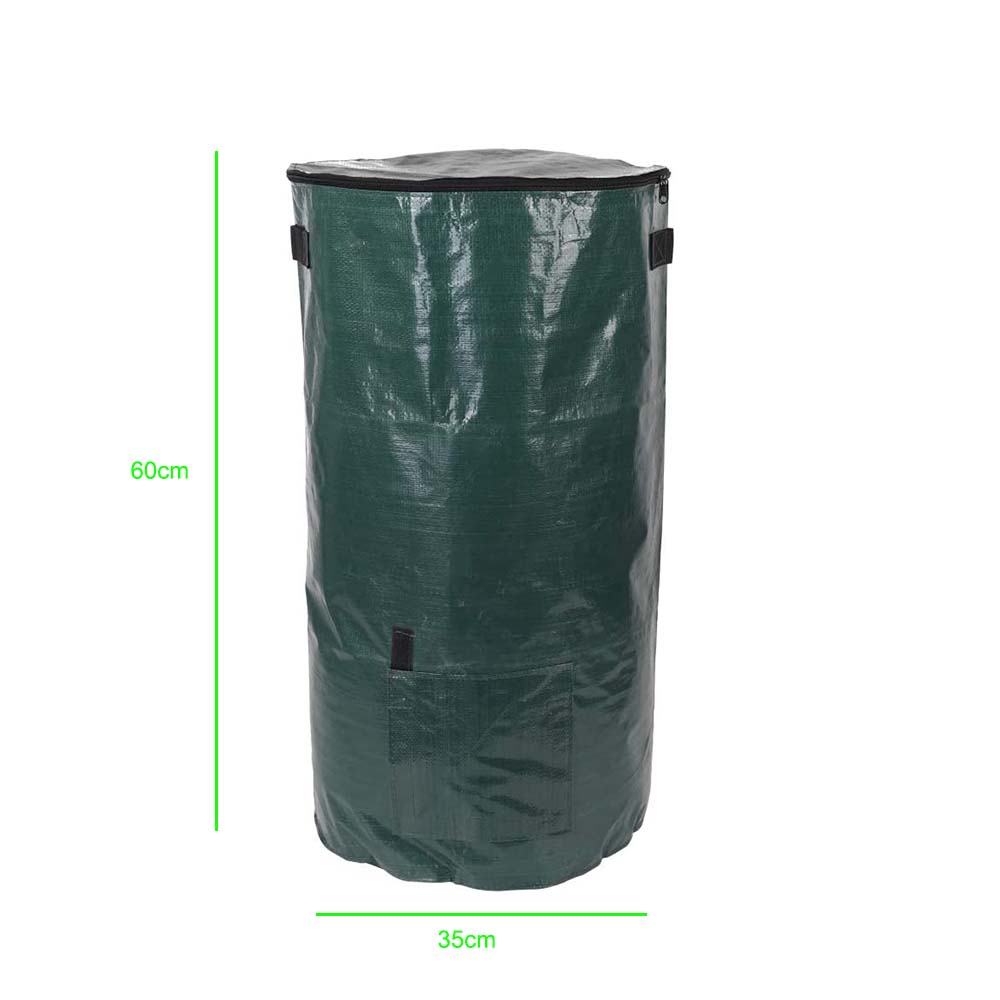 Inklapbare Compost Zak Composter Tas Environmental Organic Gisten Afval Collector Vuilniszakken: Default Title