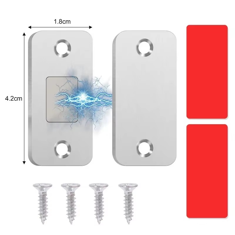 Strong Magnetic Cabinet Catches with Screws Ultra-Thin Door Magnets Stops Invisible Adhesive Drawer Closer Latches for Furniture