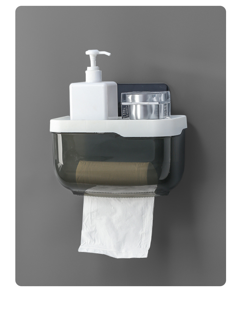 Vesikatto kylpyhuone toliet paperilaatikko paperipyyhepidikkeet orangizer matkapuhelimen säilytyshylly seinään kiinnitettävä teline punainen sininen vihreä