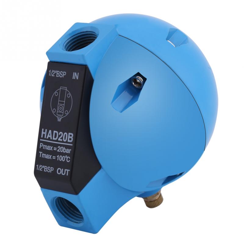 1pc HAD20B Automatic Float Drain Valve Condensate Mechanical Round Float Drain Valve 1/2BSP 400L/H 20Bar good