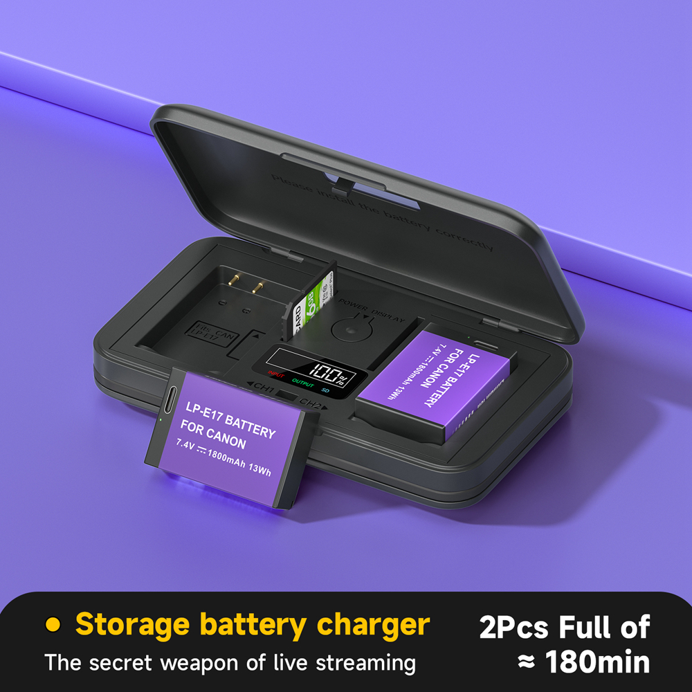 PALO-Batería de cámara LP-E17 LPE17 LP E17, cargador multifuncional para Canon EOS R8 RP 200D 250D M3 M5 750D 760D T6s 800D