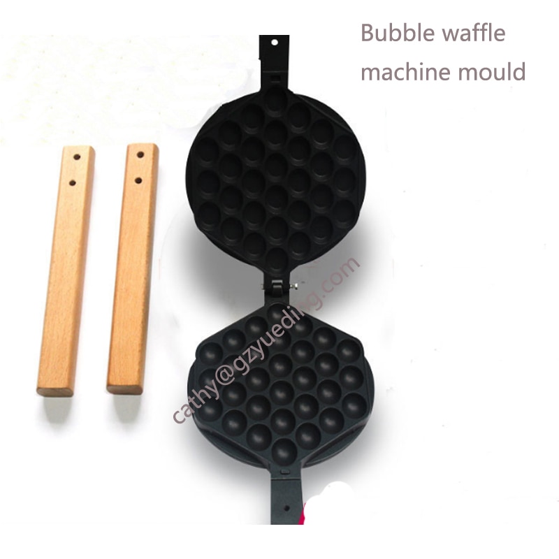 Egg bubble Waffle Pan Maker Double Sided Iron Pressure Pan Egg Waffle Pan Non-Stick Grill Egg Cake Pan Egg Puff Waffle Maker