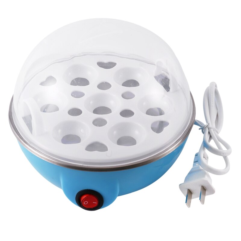 Rapid Egg Cooker Electric Egg Cooker for Omelet Eggs & Soft, Medium, Hard-Boiled Egg Boiler Cooker US Plug: Blue