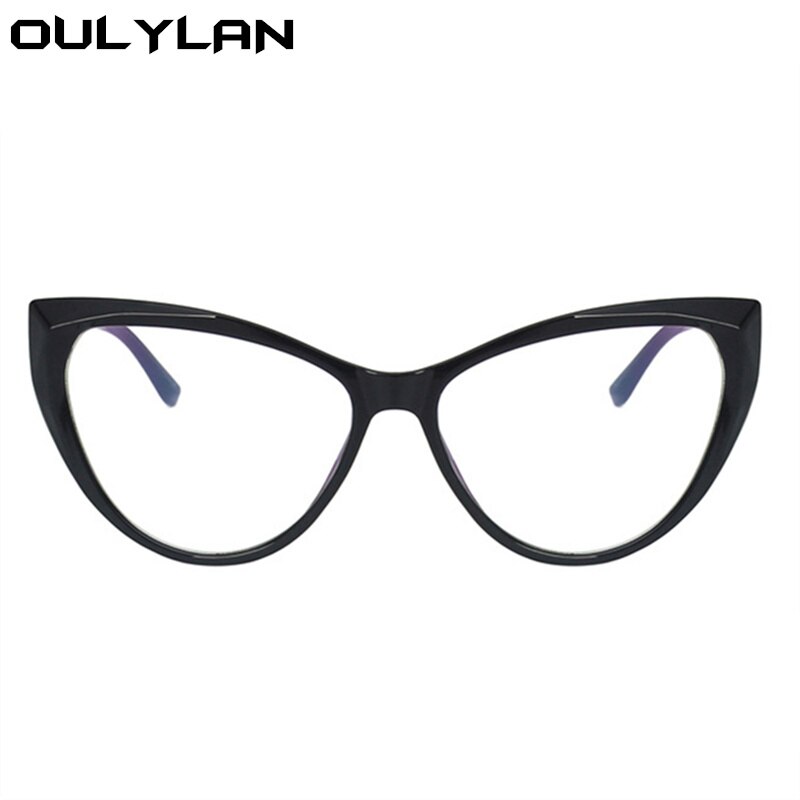 Oulylan Sexy Cat Eye Eyeglasses Frames Women Anti Blue Light Glasses Frame Brand Vintage Clear Prescription Eyewear
