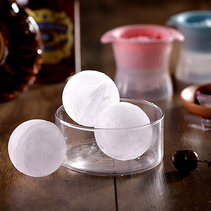 Silicone Sphere Ice Cube Mold Kitchen Melting DIY Ice Ball Round Making Mould