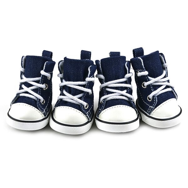 4 Pcs Puppy Pet Dog Anti-slip Waterproof Sporty Shoes Sneakers Breathable Booties For Dogs AA