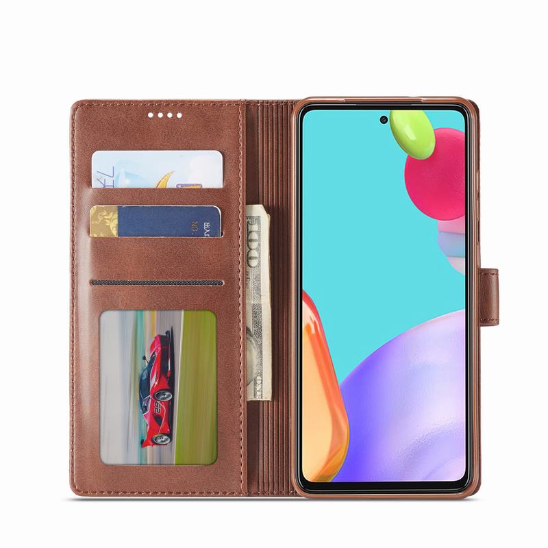 Leather Flip Case Voor Samsung Galaxy A52 5G Case Wallet Flip Boek Cover Voor Samsung Een 52 A52 Luxe magnetische Telefoon Tas Case Etui