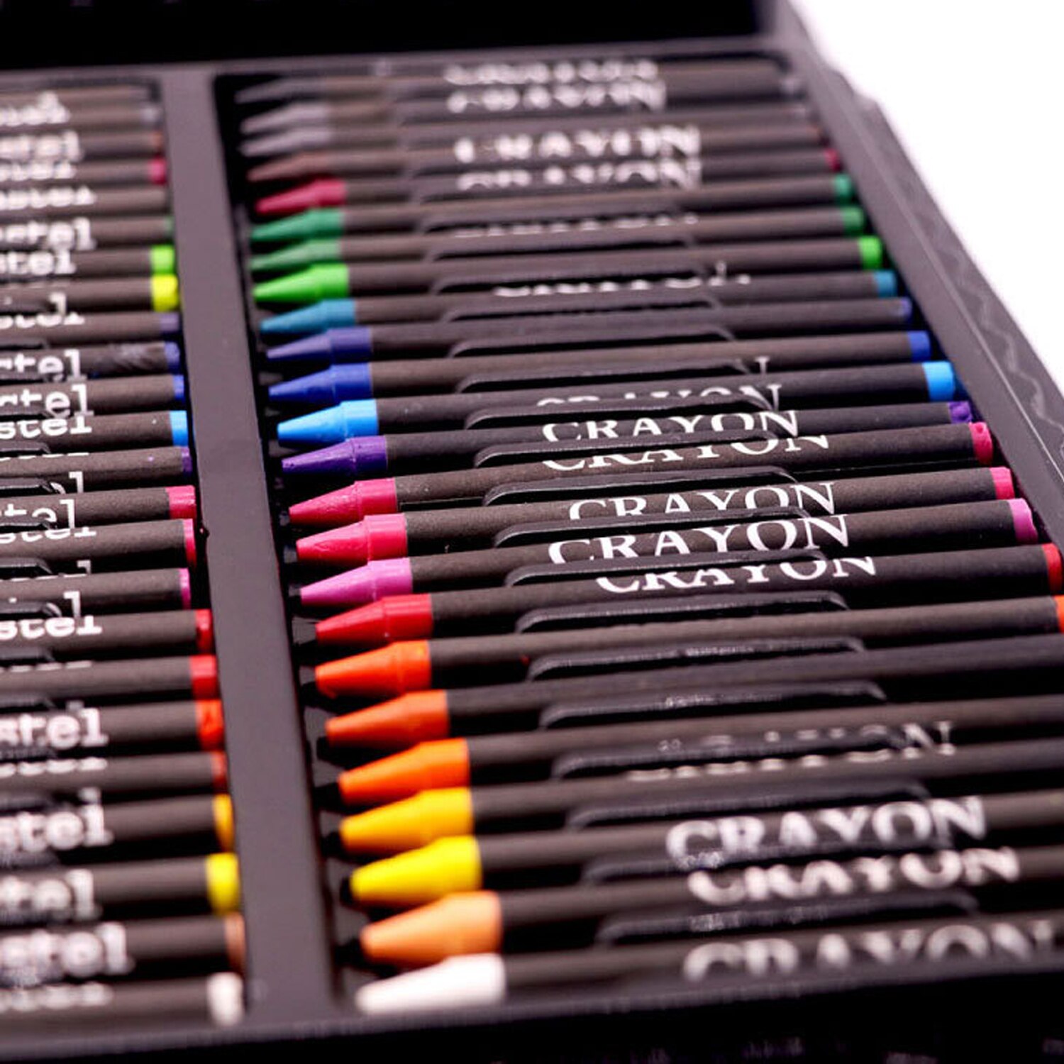 Ensemble de dessin artistique pour enfants, 168 pièces, Crayons à l&#39;huile, Pastels, marqueurs d&#39;aquarelle, outils à crayon de couleur, pour garçons et filles, Art su