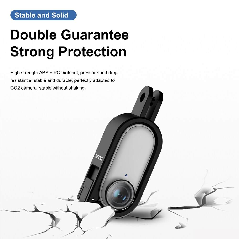 Per Insta360 Go 2 supporto per telaio protettivo adattatore 1/4 angolo regolabile staffa a sgancio rapido accessori per fotocamera Insta 360 GO2