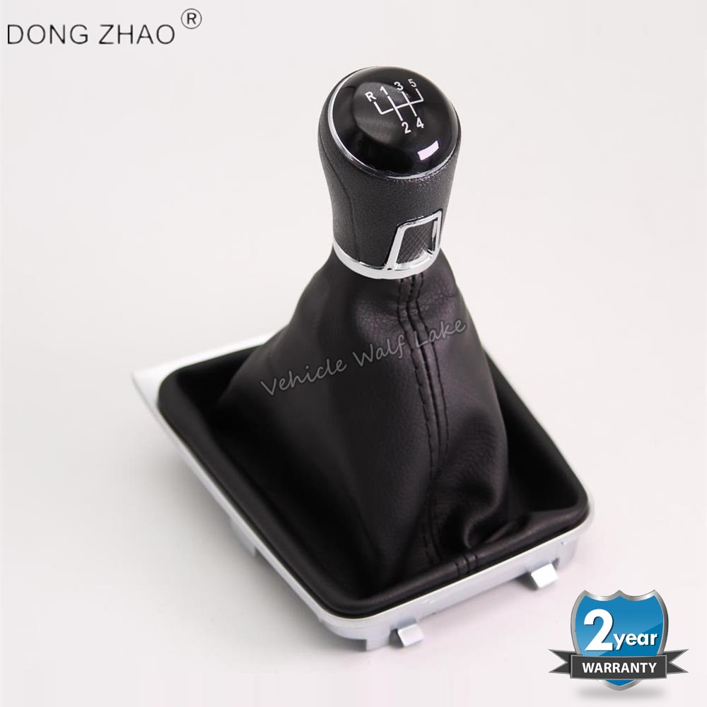 Pour VW Golf 7 A7 MK7 GTI GTD Voiture 5 Vitesses Levier De Vitesse Niveau Pommeau de levier de vitesses EN CUIR PU Couverture