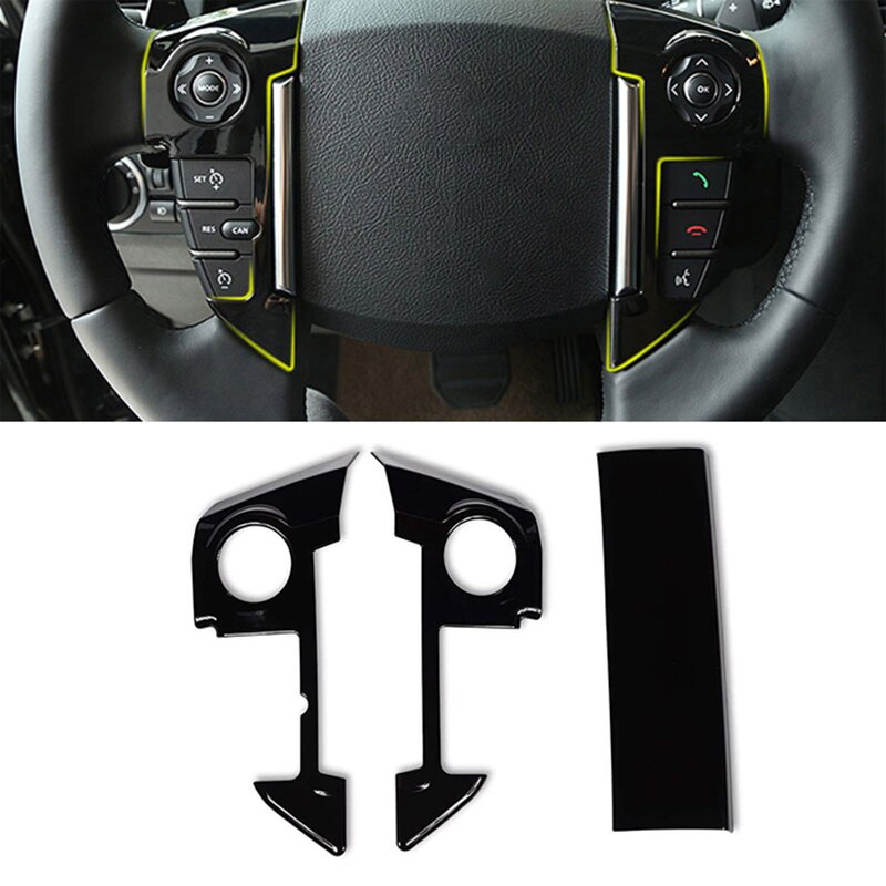 Car Steering Wheel Cover Trim Stickers for Land Rover Discovery 4 LR4 ,for Freelander 2