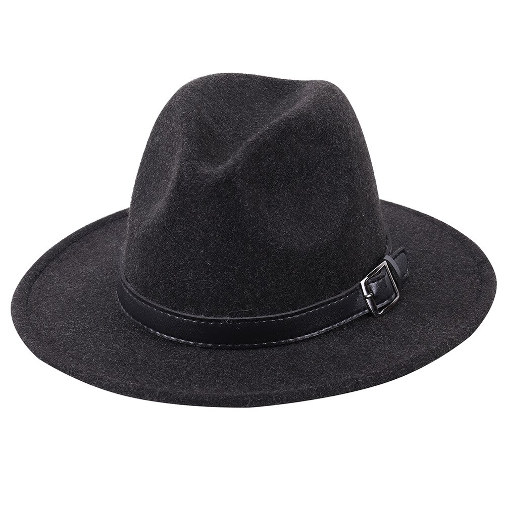 Klasyczny jazzowy kapelusz mały wiosenny i jesienny damski kaszmirowy cylinder kawy z brytyjskim męprzejrzeć kapeluszem: czarny