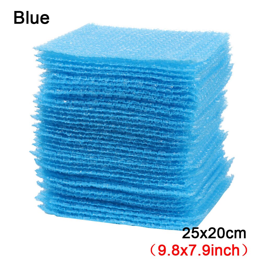 50Pcs Plastic Protective Wrap PE Clear Transprent Bubble Bag Foam Packing Bags Shockproof Package Cushioning Covers Double Film