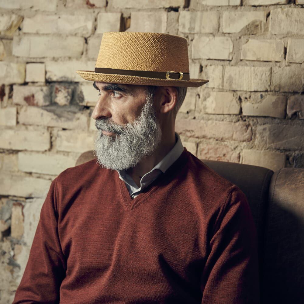 Sombreros de paja para hombre y mujer, Sombrero de paja con de tarta de cerdo, estilo veraniego, Sombrero marinero para playa, Fedora, Trilby, para viajes al aire libre, talla de EE. UU. 7, 1/4, Reino Unido, L