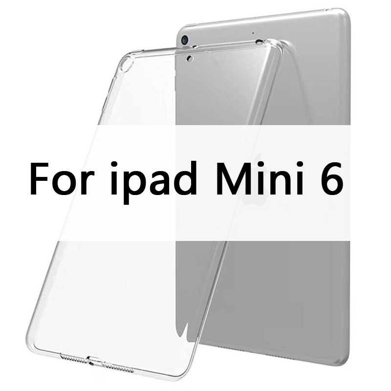 Case For iPad 10.2 MiNi 2 3 4 5 TPU Transparent Silicone Shockproof Cover For iPad Pro 10.5 Air 1 2 Back Case: For MiNi 6