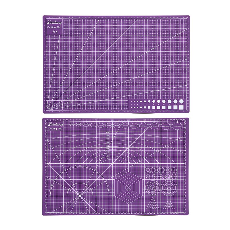 1pc A3 Cutting Board Cutting Mat Pad Patchwork Cut Pad Double-sided Self-healing: B