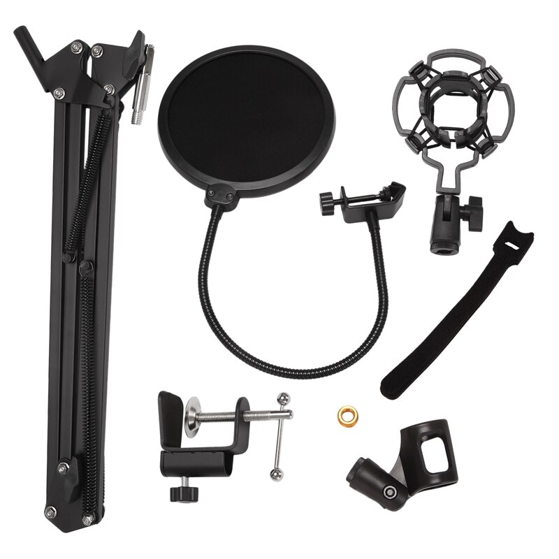 TONOR T20LP Low Profile Microphone Arm Stand Adjustable Suspension Boom Scissors Mic Stand