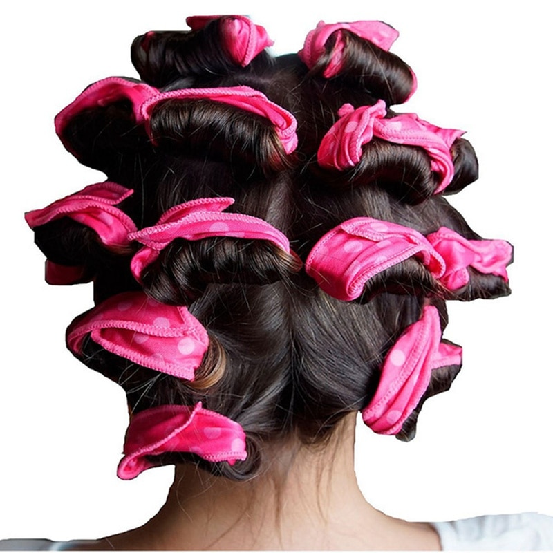 6PCS/Set Magic Sponge Pillow Soft Roller Hair Best Flexible Foam and Sponge Hair Curlers DIY Styling Hair Rollers Tool