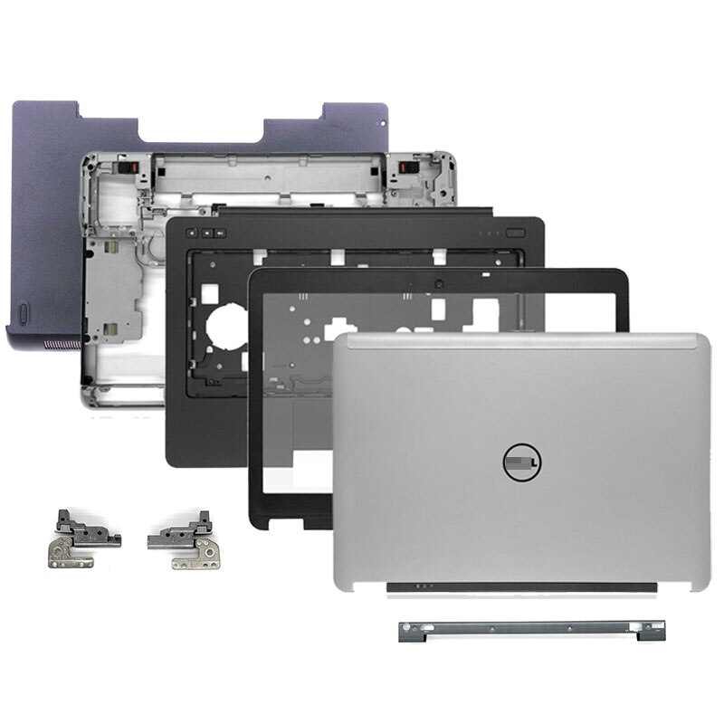 For Dell Latitude E6440 Series Laptop LCD Back Cover Front Bezel Hinges Palmrest Bottom Cover 099F77 07VNN5 Non Touch