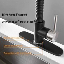 Sink Faucet Plate Single Hole Tap Cover Deck Stainless Steel Escutcheon Bathroom Kitchen Household Hardware Tool Accessories