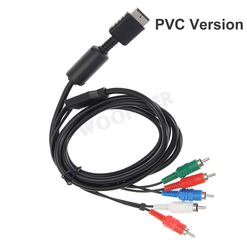1.8m/5ft Multi Component AV Cable Premium High Resolution Game Cable Accessories for Sony Playstation 2/3