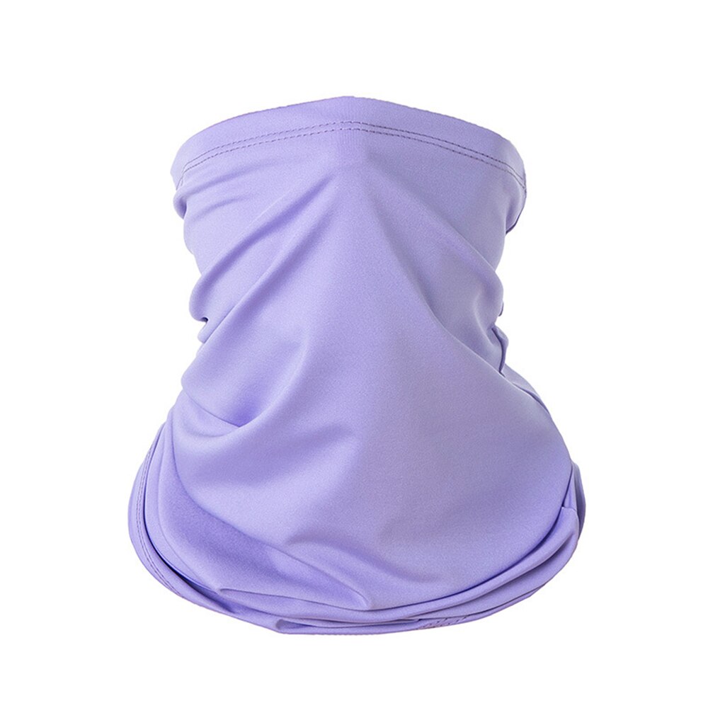 Pañuelo de tela transpirable para cubrir la cara, Snood sin costuras para el cuello, multiusos, Unisex, de seda de leche, protector solar: I