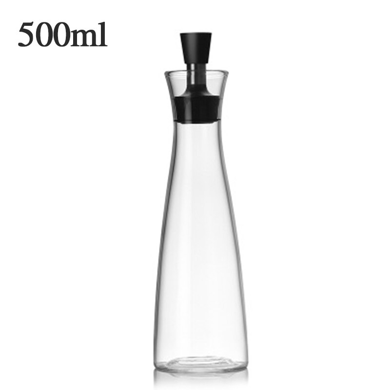 Glaskruetolja flaskor hällpip karaff olja vinäger dispenser flaska sås behållare köksredskap 250/500ml