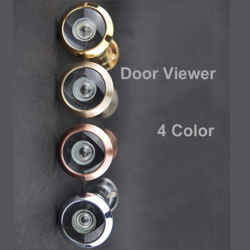 XY161 Brass Door Viewer Peep Hole 200 Degree for Home Security Women Baby Safety 4 Color Spyhole 35-54mm Thickness Door a