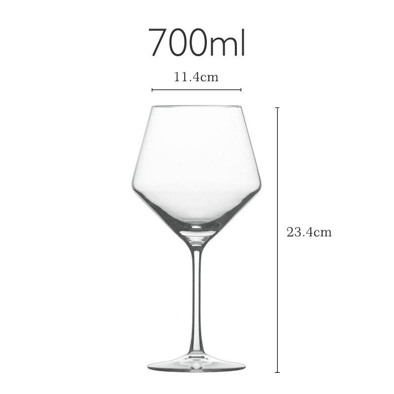 Europäischen Stil REINE Serie Kristall Glas Ultra-dünne Wein Glas Champagner Becher transparent Raute Tasse Rotwein Gläser: klar 700ml