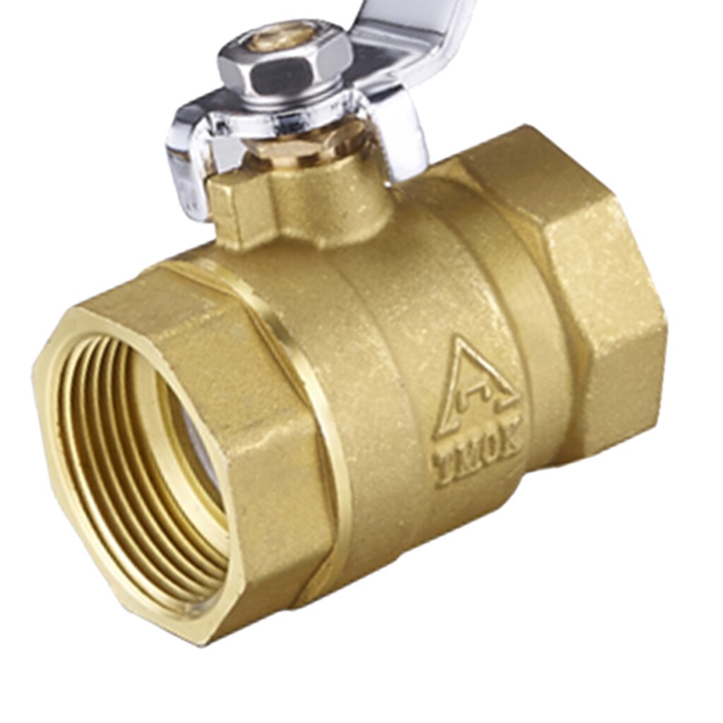Brass Ball Valve 3/4'' NPT Female Threaded Shut-Off Drain PT Gas Fluid Valve