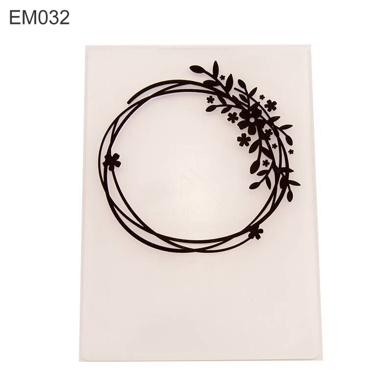 6 Designs Paper Embossing Template Paper Cards for Scrapbooking Craft Card Making DIY Photo Album Ornament Wedding Decor 1PC: EM032