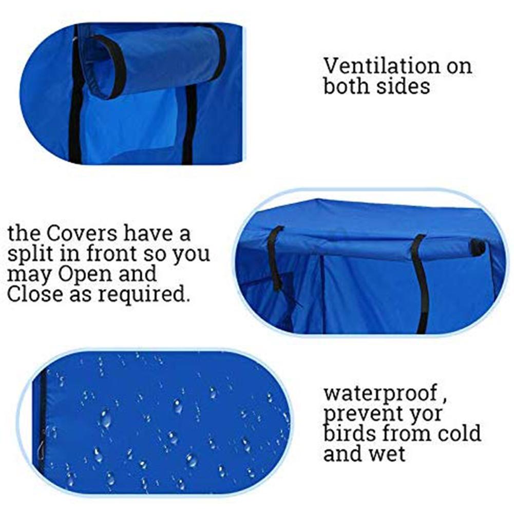 Outdoor Aviary Birds Cage Cover Rainproof Dust Proof Bird Parrot Nests Cover Cage Shield Light Proof Cage Cover Bird Supplies