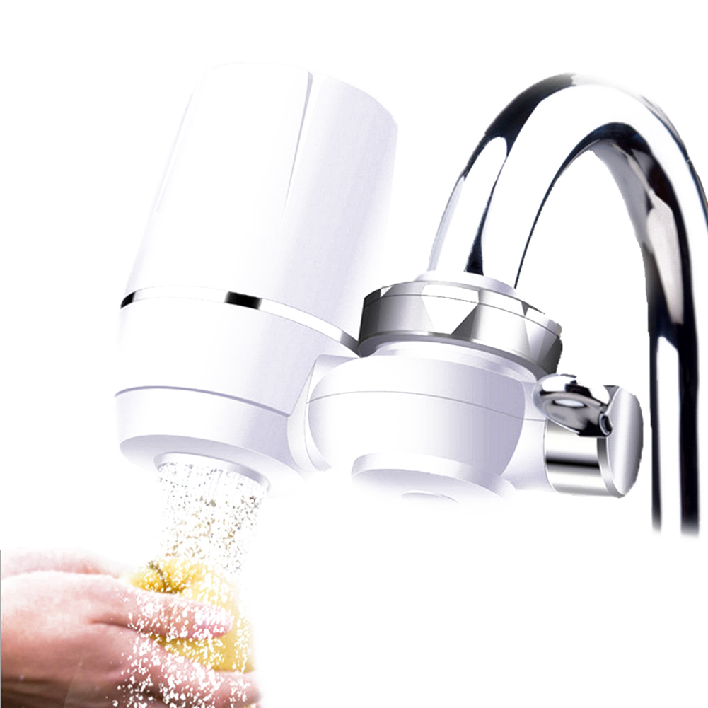 Faucet Water Purifier, Tap Ceramic Filter Direct Drinking Kitchen Household Purifier Filter