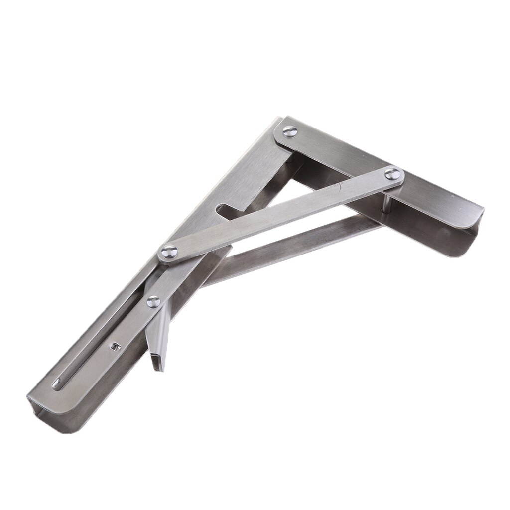 304 Stainless Steel Folding Shelf Bench Table Folding Shelf Bracket Long Release Arm Multipurpose folding Shelf Bench Bracket