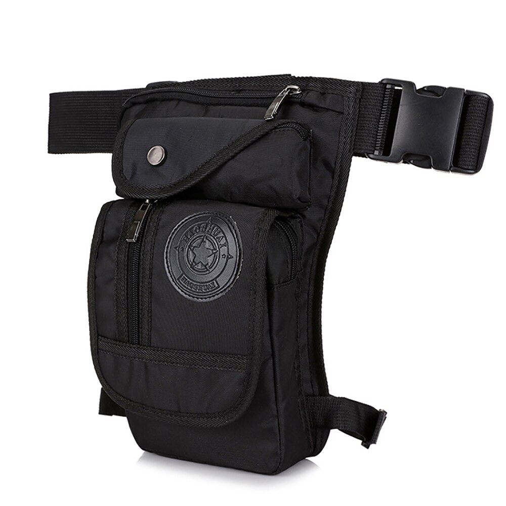 Riñonera de nailon resistente al agua para hombre, bolsa para pierna, muslo, cadera, cintura, viaje, motocicleta, bolsos de hombro tipo bandolera,: B-2