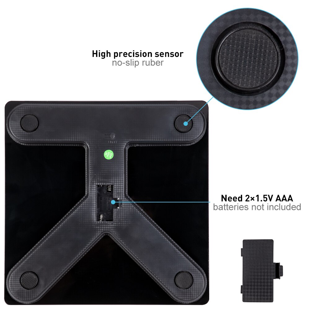 baño peso corporal básculas de peso personas balanza para pesar equilibrio balgrasa digitales corporal Básculas de baño Bluetooth Báscula digital de cocina electrónica de alta precisión con compatibilidad inalámbrica