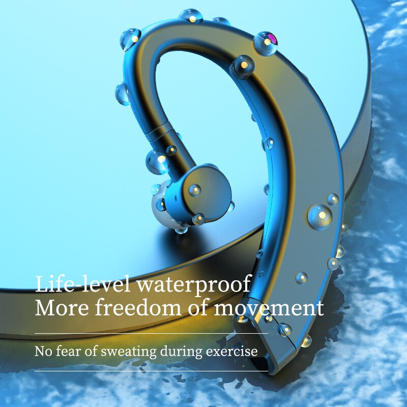 Bluetooth Headset Bluetooth 5.0 Opknoping Oor Handsfree Hoofdtelefoon Mini Draadloze Oortelefoon Oordopjes Oortelefoon Voor Iphone Xiaomi
