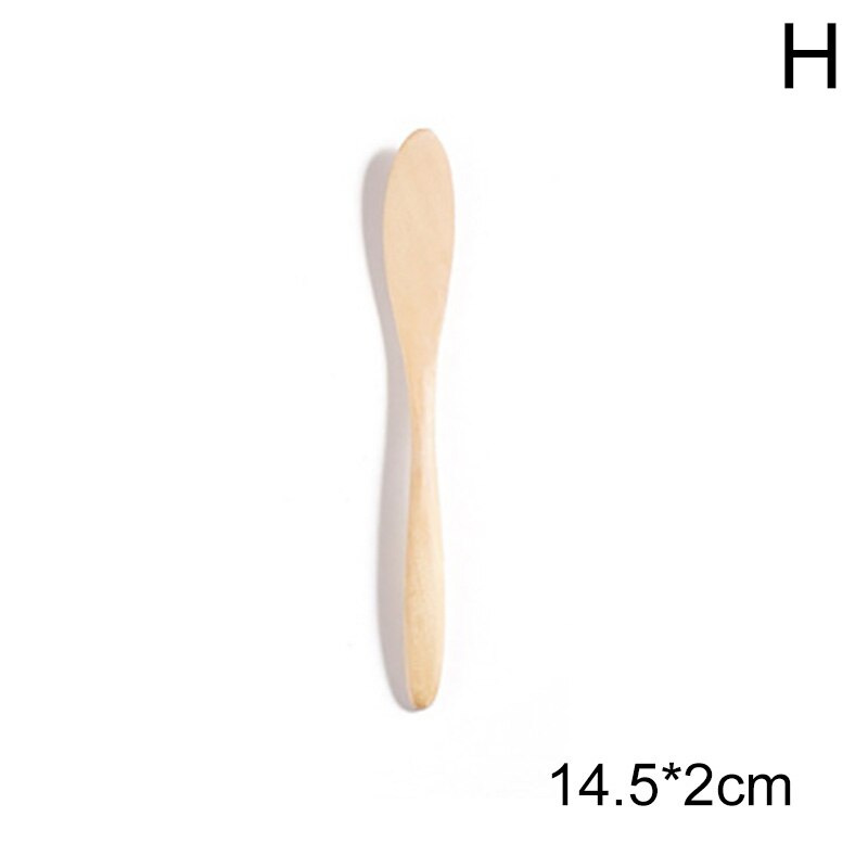 Wooden Tableware Non Stick Wooden Spatula Cooking Shovel Small Rice Spoon Cooking Utensils Handmade Household Tableware: H